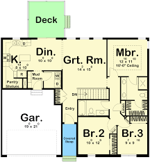One Floor Simple To Build House Plan
