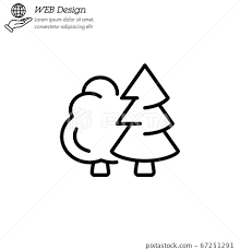 Coniferous Tree Forest Icon