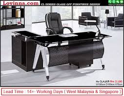 Lovinna Glass Office Table