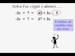 Beginning Algebra Solving Algebraic