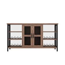 Urtr Oak Wine Bar Cabinet For Liquor