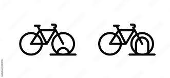 Bicycle Parking Space Zone Or Bike Rack