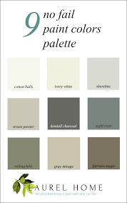 Palette For No Fail Paint Colors