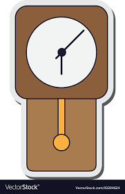 Wall Clock Icon Royalty Free Vector