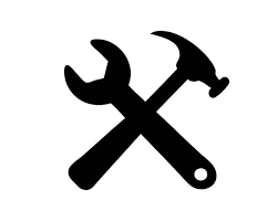 Wrench And Hammer Crossed Cross Tools