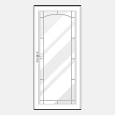Decorative Storm Door Full Glass