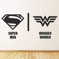 Wonder Woman Toilet Bathroom Wall Sticker