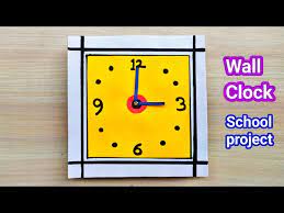 Paper Clock Making For School Project