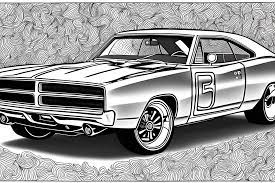 1969 Dodge Charger Coloring Page