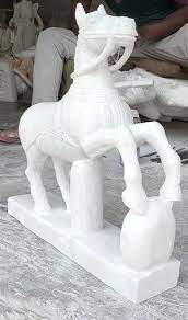 White Marble Horse Statue For Exterior