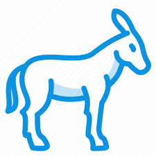 Burro Donkey Icon On
