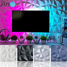 Art3d 3d Wall Panels Pvc Diamond