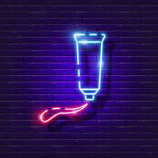 Tube Paint Neon Sign Oil Paint Glowing