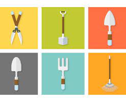 Gardening Tools Icon Set Vector Art