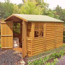 Wooden Garden Shed With Opening Windows