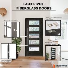 Krosswood Doors Teton Modern Faux Pivot