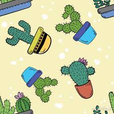 Background Blossom Cacti Cactus Cartoon