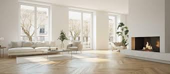 Large Windows White Walls Wooden Floors