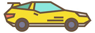 Retro Sport Car Color Icon Yellow Auto
