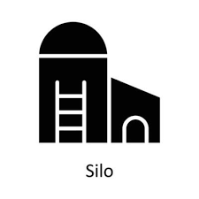 Grain Elevator Vector Art Icons And