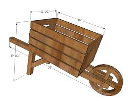 Wood Wheelbarrow Wooden Wheelbarrow