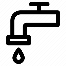 Bathroom Drop Faucet Tap Water Icon