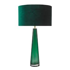 Dar Samara Table Lamp Green Glass Base Only
