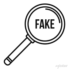 Search Fake News Icon Outline Search