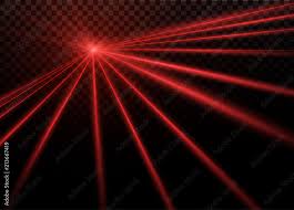 abstract red laser beam transpa