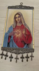 Our Lady Wall Tapestry Hanging