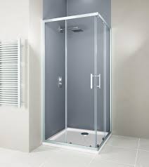 Flair Hydro Corner Entry Silver Shower