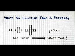 Write An Equation From A Pattern