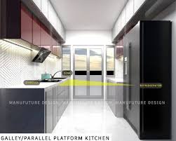 Wooden Parallel Modular Kitchen At Rs