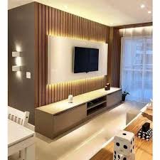 Wooden Wall Mounted Luxury Tv Units