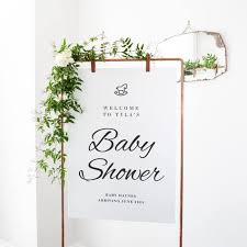 Abun Baby Shower Welcome Sign Be