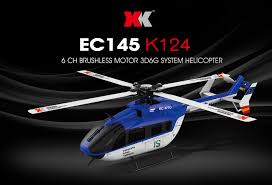 k124 ec145 6 channel 3d6g flybarless