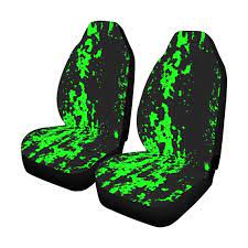 Neon Green Spray Bucket Seat Covers