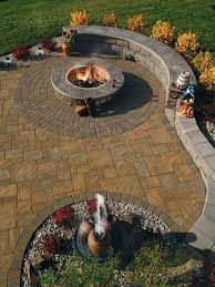 Stamped Concrete Patio With Landscaping