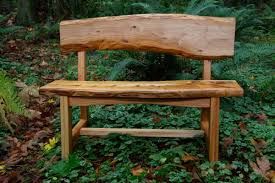 Live Edge Cedar Garden Bench