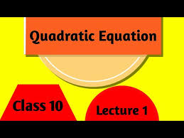 Quadratic Equation S How