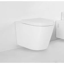 Wall Hung Toilet Bowl Only 0 8 1 28 Gpf Dual Flush Round In White Seat Included