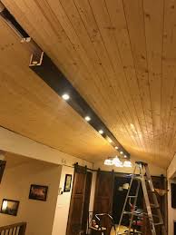 beam with recessed led lights