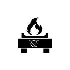 Gas Stove Simple Modern Icon Design