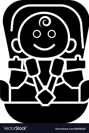 Baby Car Security Chair Icon Royalty