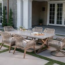 Steel Wicker Outdoor Patio Dining Set