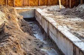 Concrete Foundation On Construction