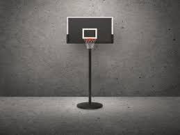 Basketball Hoop On Cement Wall