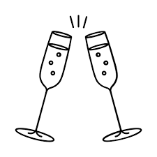 Champagne Glasses Free Food Icons
