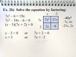 Solving Equations By Factoring Ax2 Bx C
