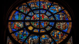 Stained Glass In Paris Cathedral